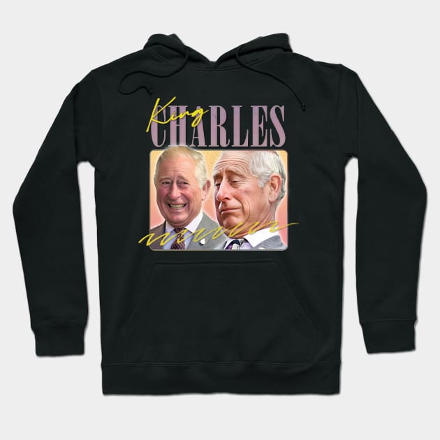 King Charles - Retro Aesthetic Fan Design Hoodie by DankFutura